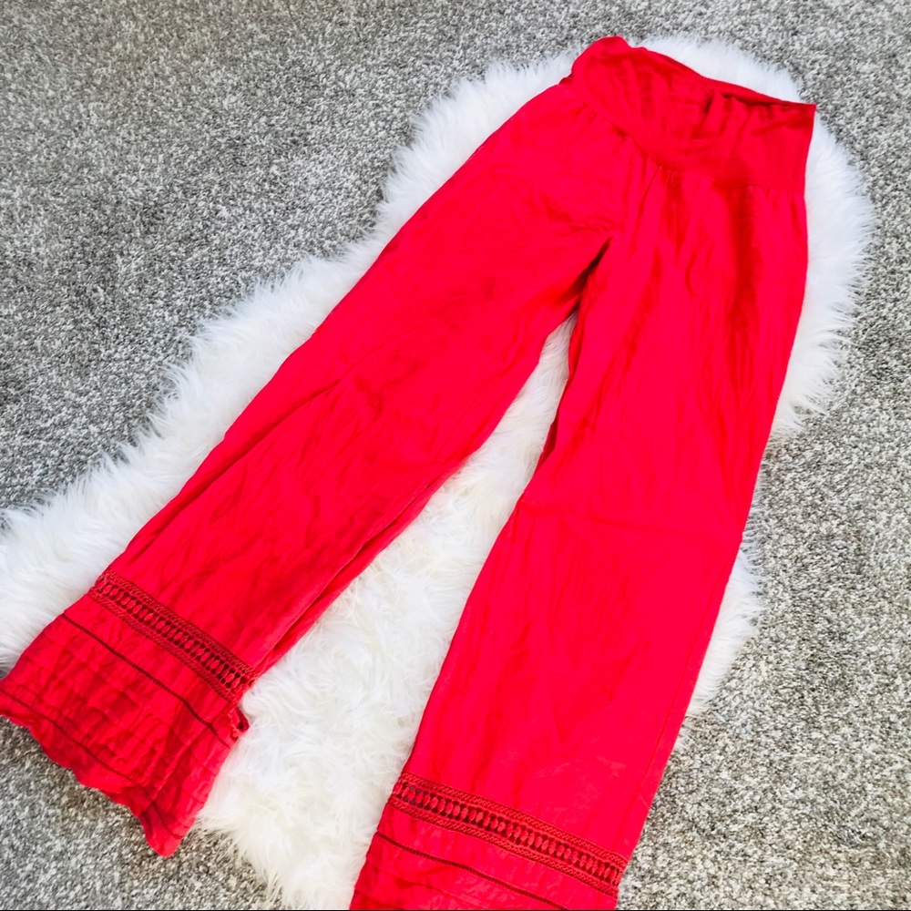 Love Tree | Red Boho Pants